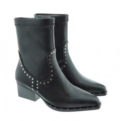 Botines de tacón Noa Harmon Cowboy Mujer Negro