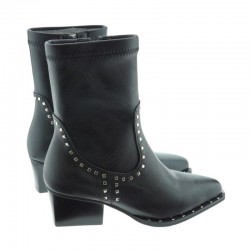 Botines de tacón Noa Harmon Cowboy Mujer Negro