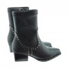 Botines de tacón Noa Harmon Cowboy Mujer Negro