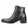 Botines de tacón Dorking D9347 Mujer Negro