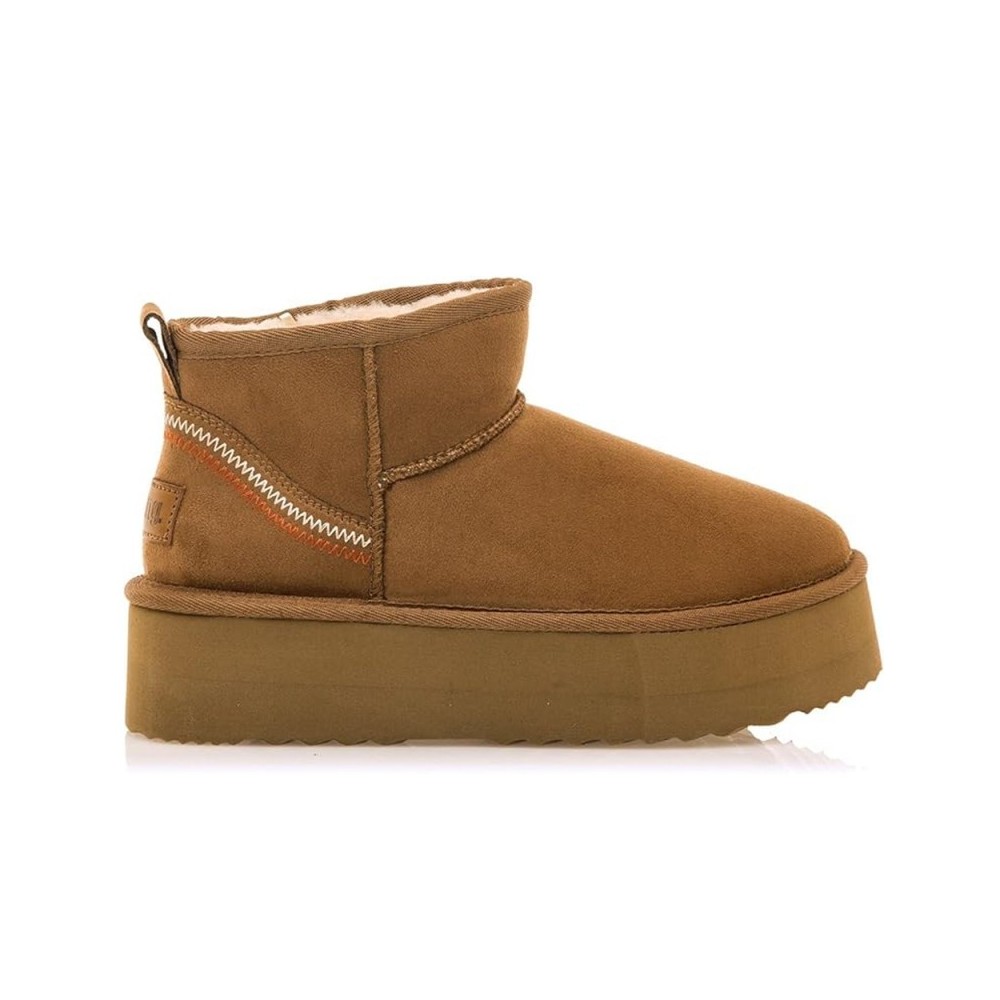 Botines Planos Mustang 59733 Mujer Cuero