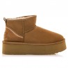 Botines Planos Mustang 59733 Mujer Cuero