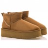 Botines Planos Mustang 59733 Mujer Cuero