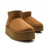 Botines Planos Mustang 59733 Mujer Cuero