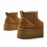 Botines Planos Mustang 59733 Mujer Cuero