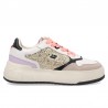 Sneakers D.franklin Court Flag Glitter Mujer Oro
