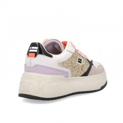 Sneakers D.franklin Court Flag Glitter Mujer Oro