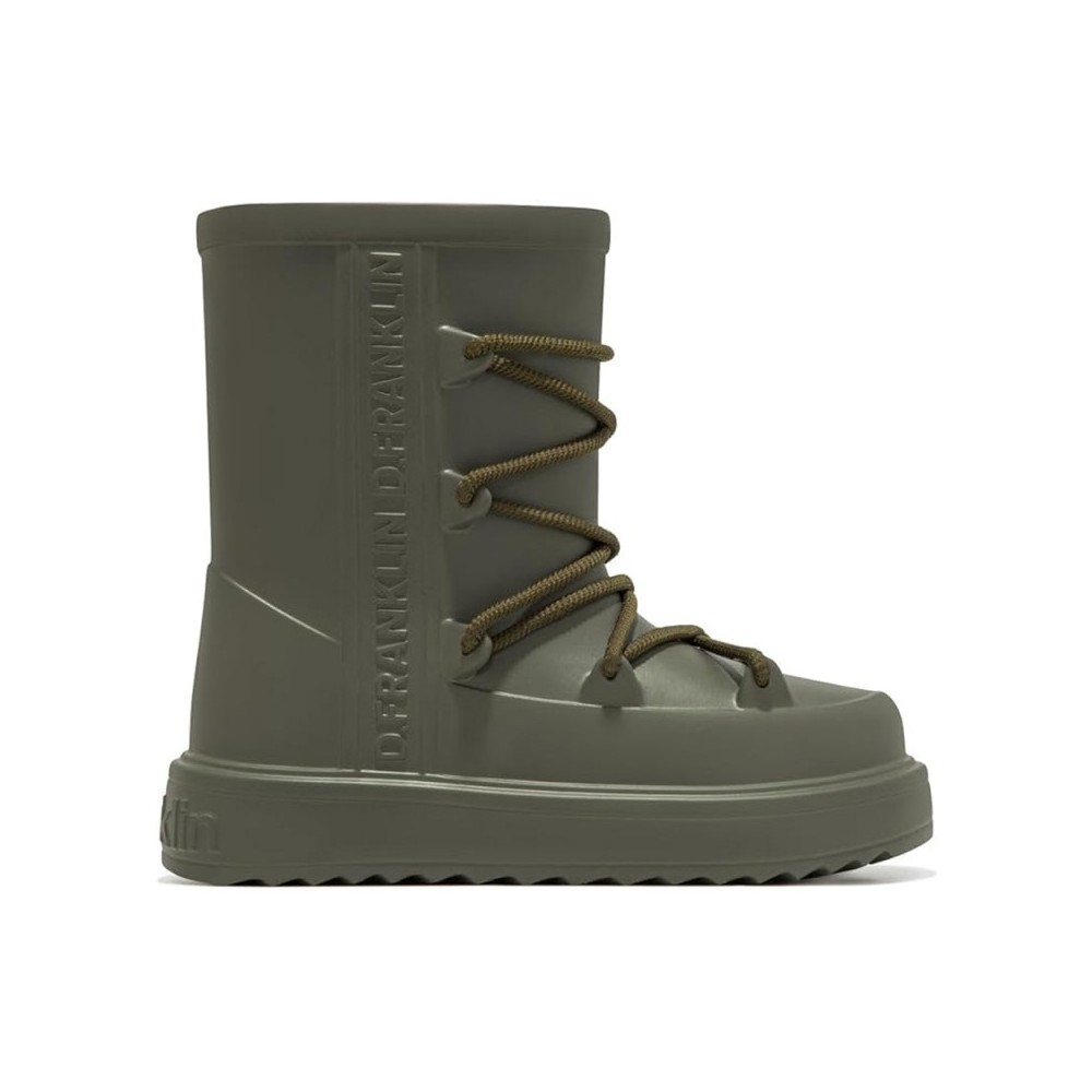 Botines Planos D.franklin Nevis Mujer Kaki