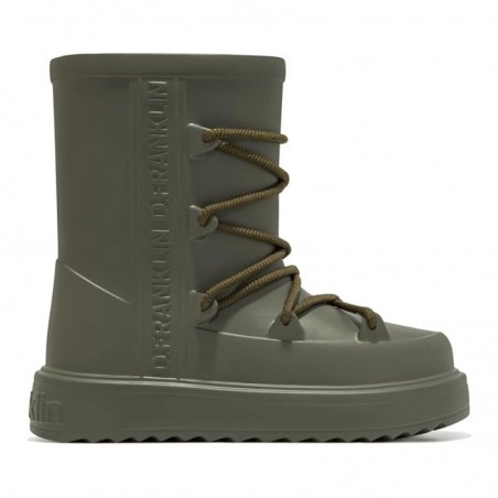 Botines Planos D.franklin Nevis Mujer Kaki