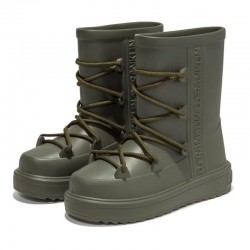 Botines Planos D.franklin Nevis Mujer Kaki
