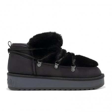 Botines Planos D.franklin Nordic Trk Fur Low Mujer Negro