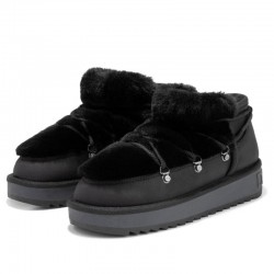 Botines Planos D.franklin Nordic Trk Fur Low Mujer Negro