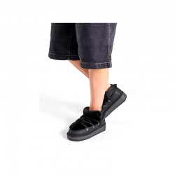 Botines Planos D.franklin Nordic Trk Fur Low Mujer Negro