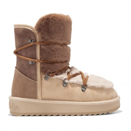 Botines Planos D.franklin Nordic Trk Fur Gradient Mujer Taupe