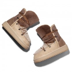 Botines Planos D.franklin Nordic Trk Fur Gradient Mujer Taupe