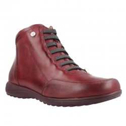 Botines Planos Pitillos 118 Mujer Burdeos