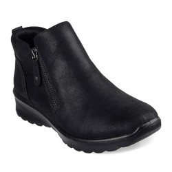 Botines Planos Skechers Fall In Bloom Mujer Negro