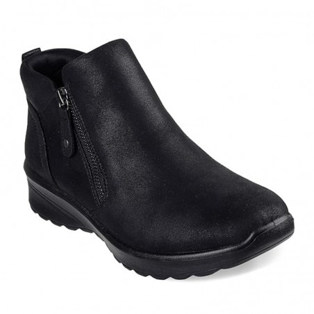 Botines Planos Skechers Fall In Bloom Mujer Negro
