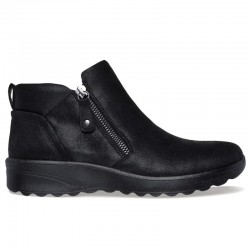 Botines Planos Skechers Fall In Bloom Mujer Negro