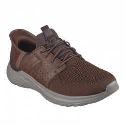 Zapatos de Sport Skechers Garner Newick Hombre Cuero