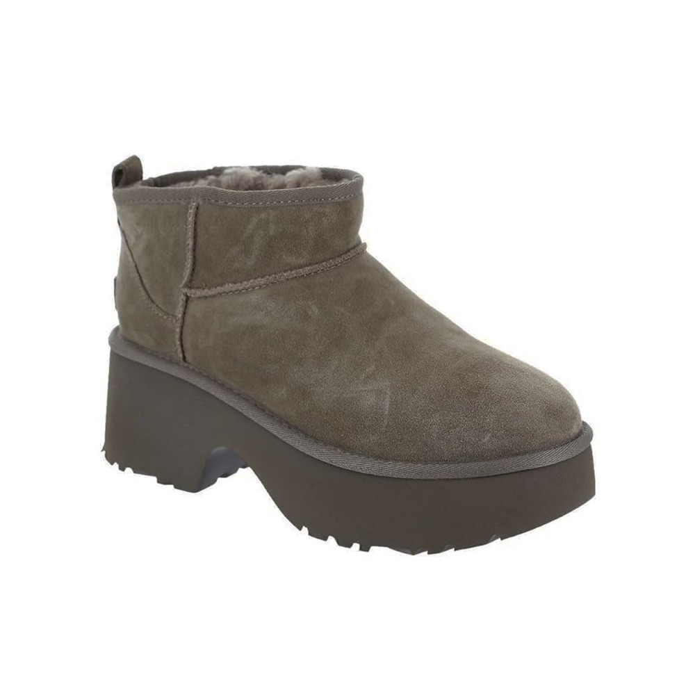 Botines Planos Ugg W Classic Ultra Mini New Mujer Taupe