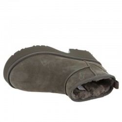Botines Planos Ugg W Classic Ultra Mini New Mujer Taupe