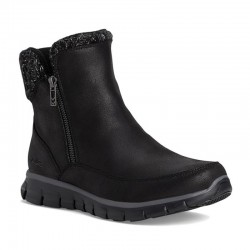Botines Planos Skechers Synergy Mujer Negro-negro
