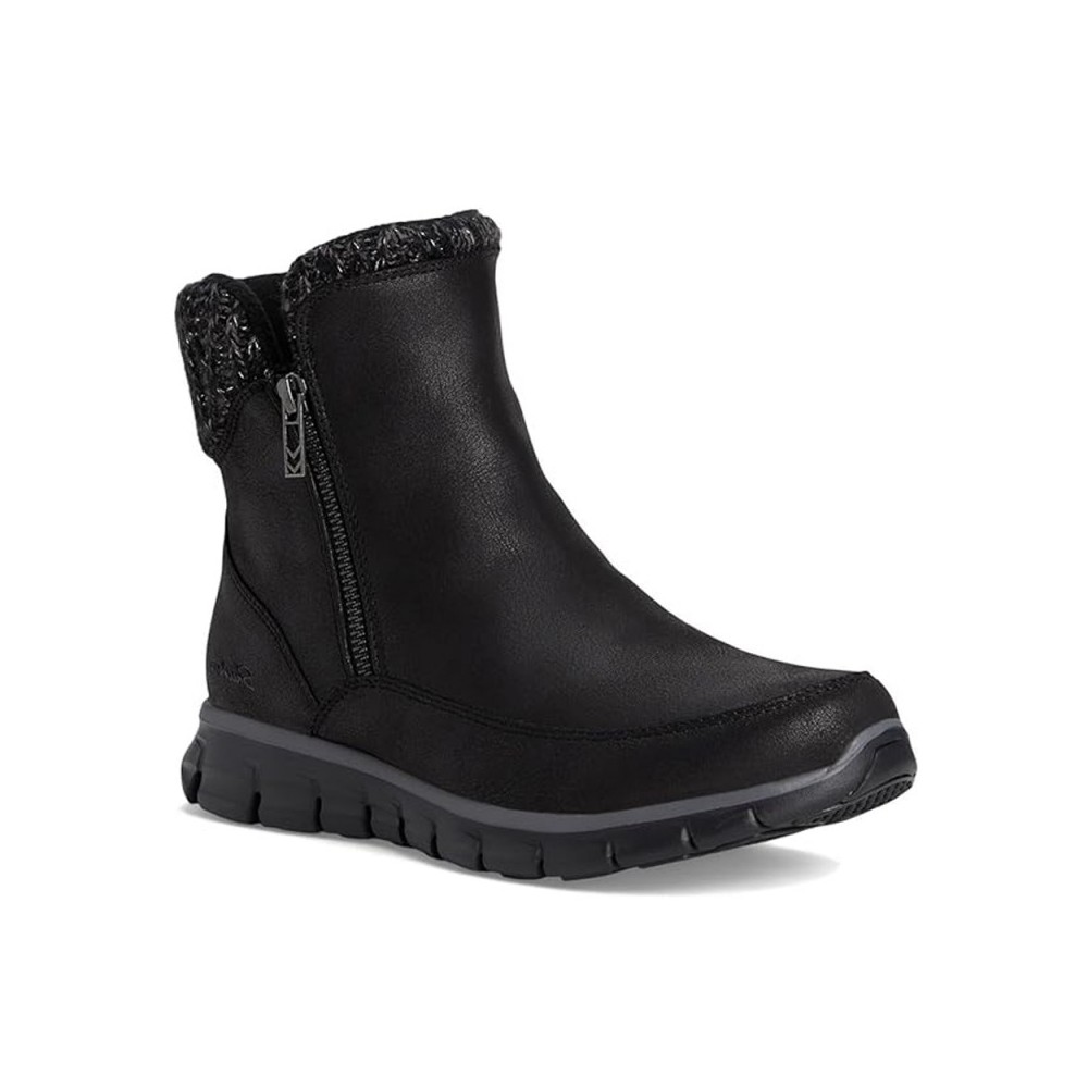 Botines Planos Skechers Synergy Mujer Negro-negro
