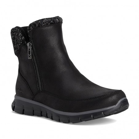 Botines Planos Skechers Synergy Mujer Negro-negro