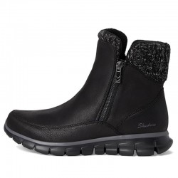 Botines Planos Skechers Synergy Mujer Negro-negro