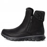 Botines Planos Skechers Synergy Mujer Negro-negro