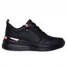 Sneakers Skechers Billion 2 Fine Shine Mujer Negro-negro