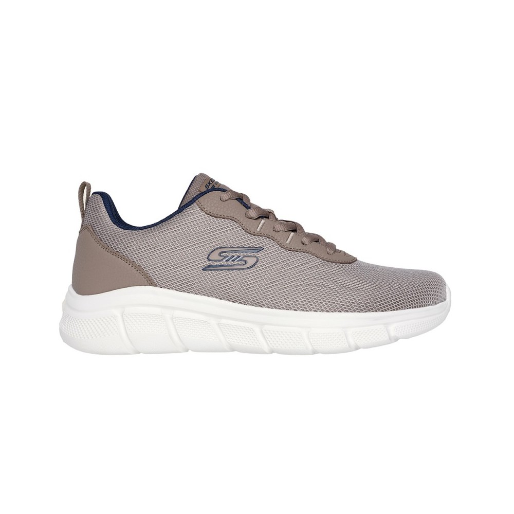 Sneakers Skechers Bobs Sport B Flex-icy Adge Hombre Taupe