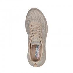 Sneakers Skechers Bobs Squad Chaos Mujer Taupe