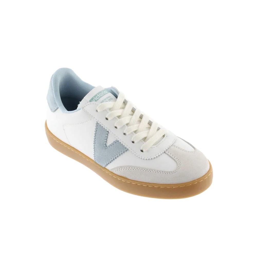Sneakers Victoria BerlÍn Ciclista Piel & Serraje Mujer Celeste