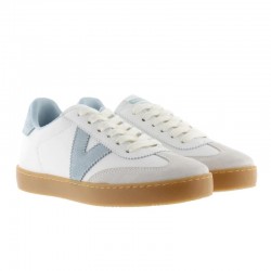 Sneakers Victoria BerlÍn Ciclista Piel & Serraje Mujer Celeste