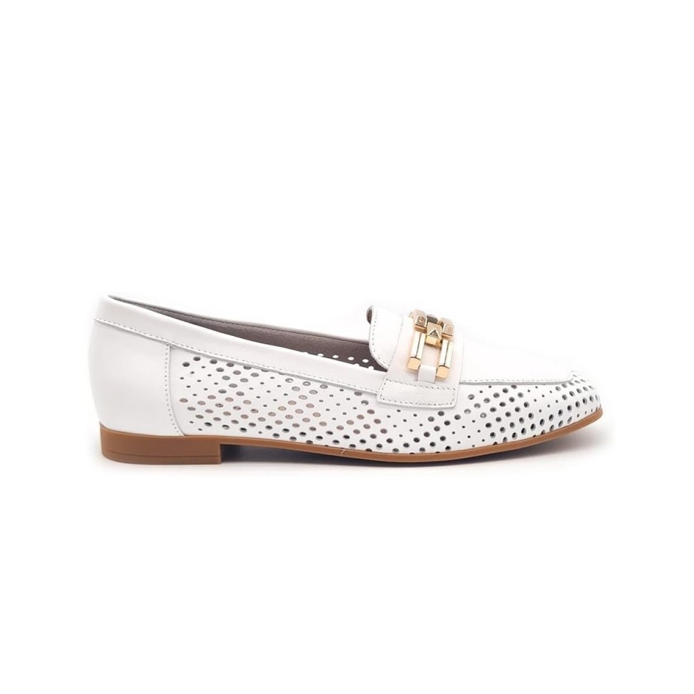 Mocasines Pitillos 5644 Mujer Blanco