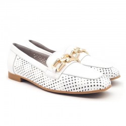 Mocasines Pitillos 5644 Mujer Blanco