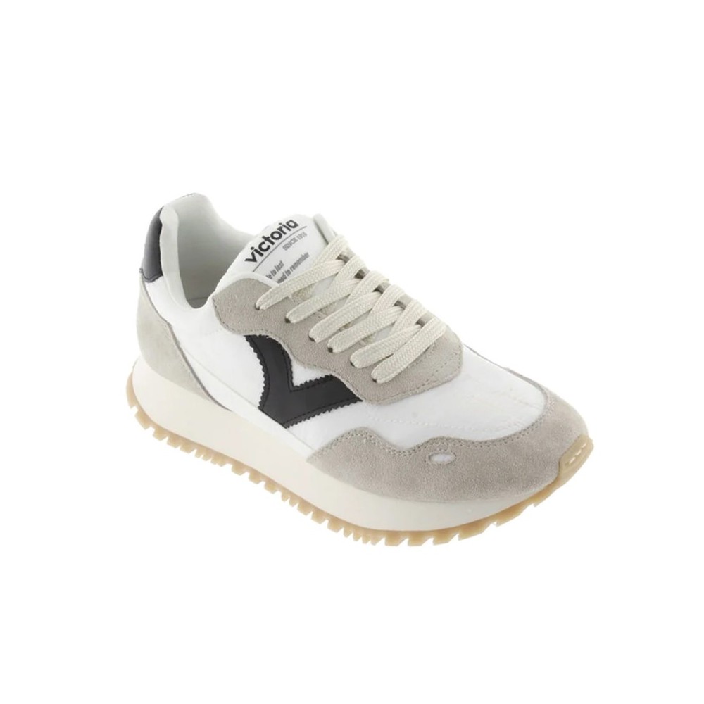 Sneakers Victoria Viento Nylon & Serraje Mujer Negro