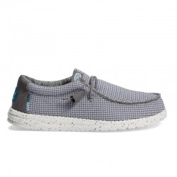 Zapatillas Lona Hey Dude Wally Sport Hombre Gris