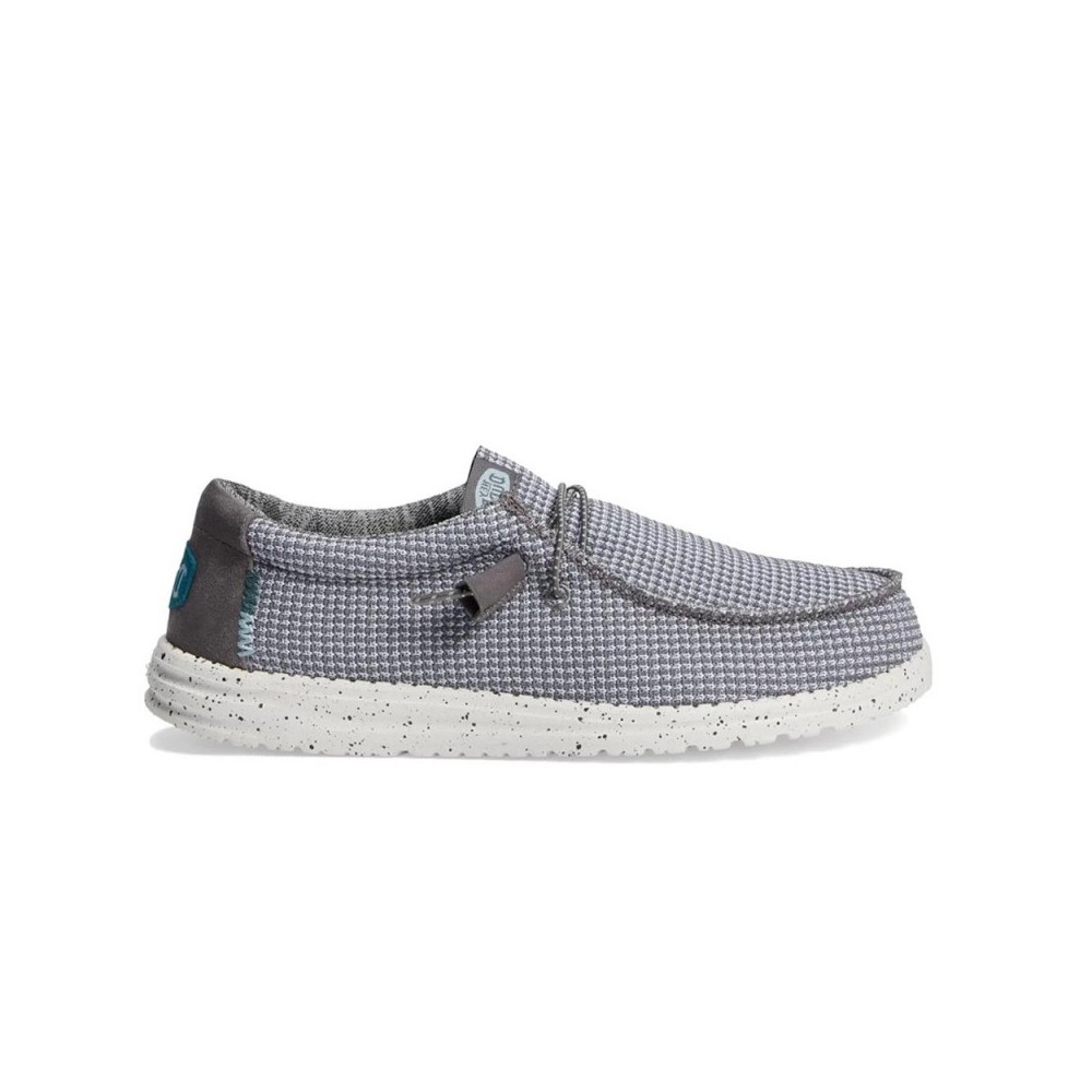 Zapatillas Lona Hey Dude Wally Sport Hombre Gris
