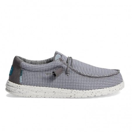 Zapatillas Lona Hey Dude Wally Sport Hombre Gris