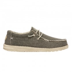Zapatillas Lona Hey Dude Wally Braided Hombre Verde