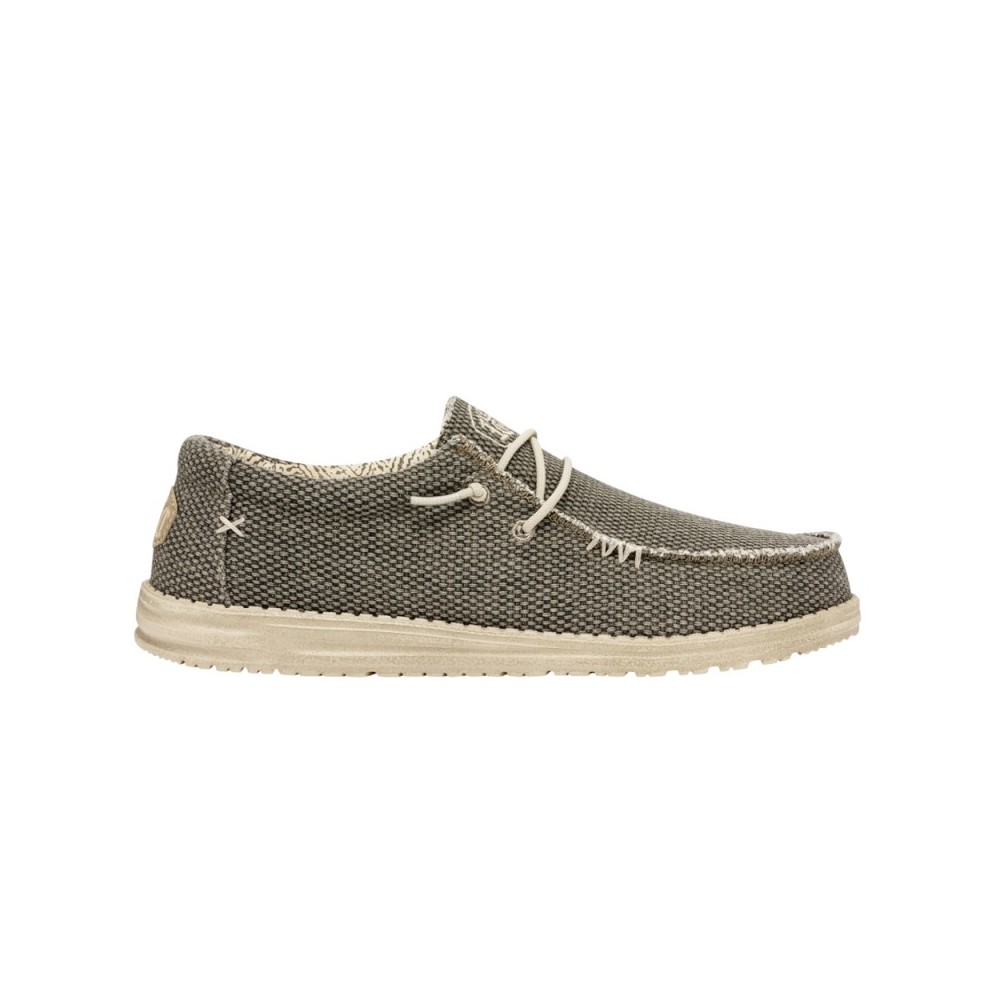 Zapatillas Lona Hey Dude Wally Braided Hombre Verde