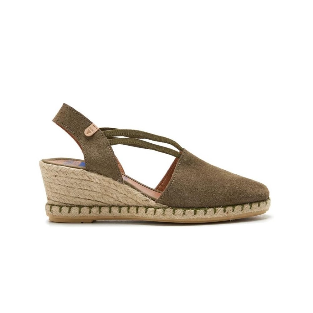Cuñas de Esparto Verbenas Maika Mujer Kaki