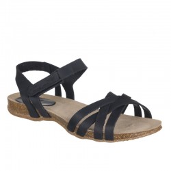 Sandalias Planas Inter-bios 4486 Mujer Negro