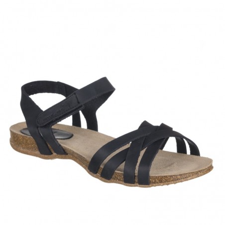 Sandalias Planas Inter-bios 4486 Mujer Negro