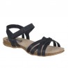 Sandalias Planas Inter-bios 4486 Mujer Negro