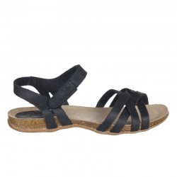 Sandalias Planas Inter-bios 4486 Mujer Negro