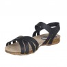Sandalias Planas Inter-bios 4486 Mujer Negro